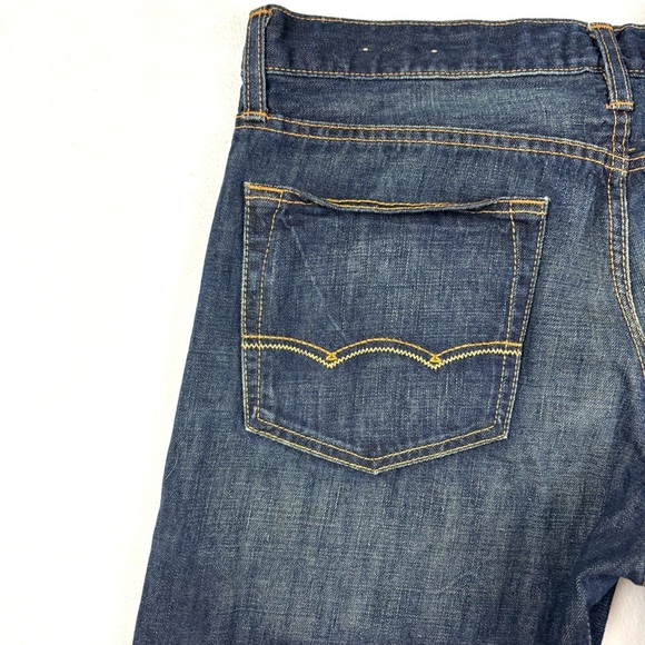 American Eagle 100% Cotton Whiskered Midrise Relaxed Straight Mens Jeans (33/34) - Picture 8 of 15